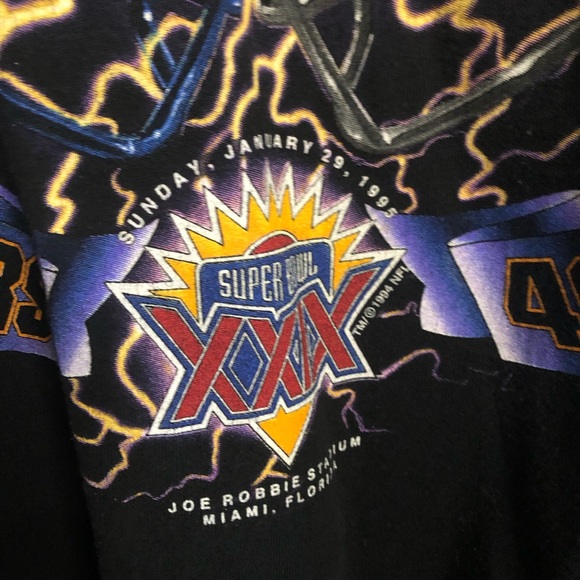 Vintage Super Bowl XXIX San Francisco 49ers Salem T-Shirt XL Chargers NFL Rare - Picture 7 of 7